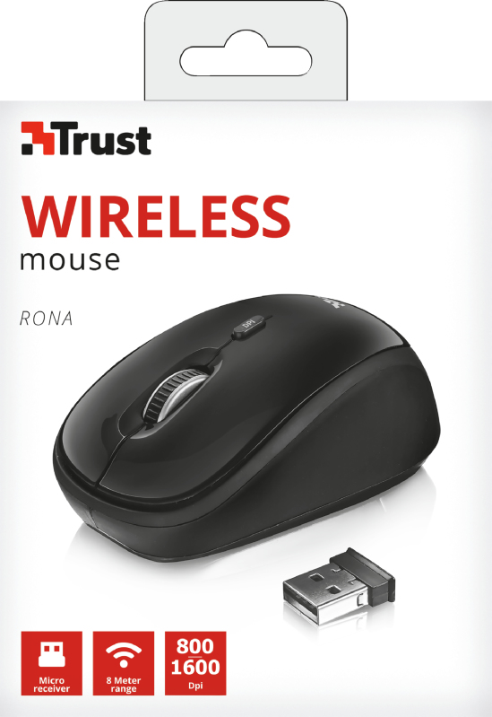 Trust Rona mouse Office Right-hand RF Wireless Optical 1600 DPI – image 5
