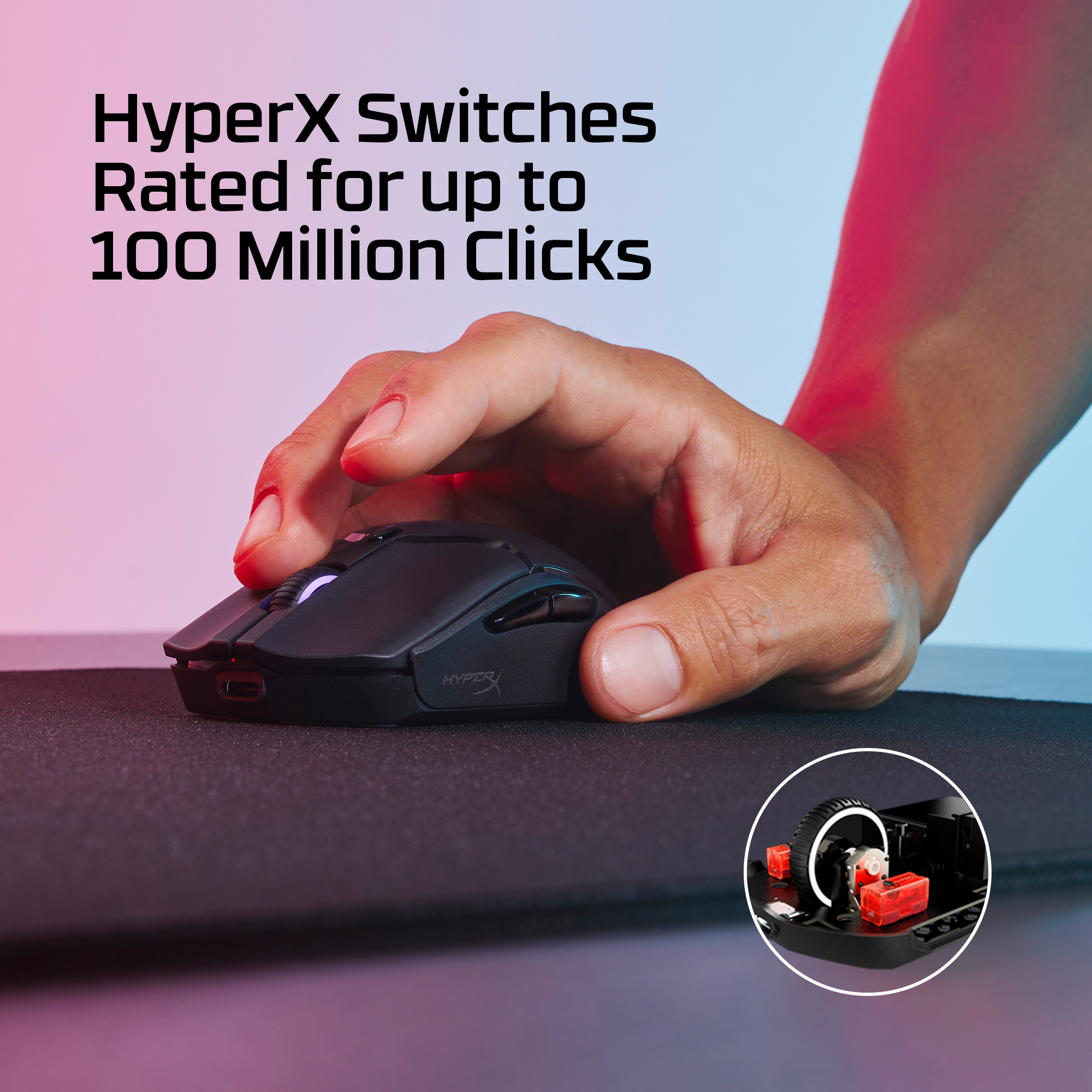 HyperX Pulsefire Haste 2 Mini Wireless Black Gaming Mouse – image 5