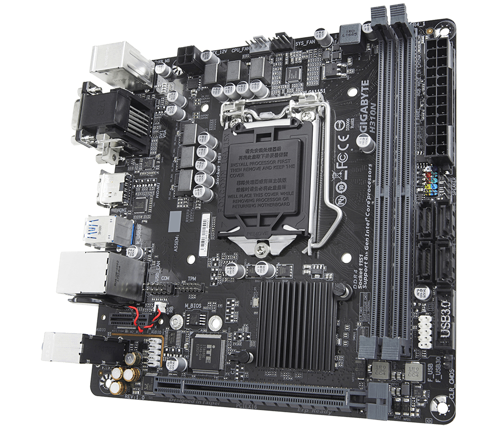 GIGABYTE H310N motherboard Intel® H310 LGA 1151 (Socket H4) mini ITX – image 4