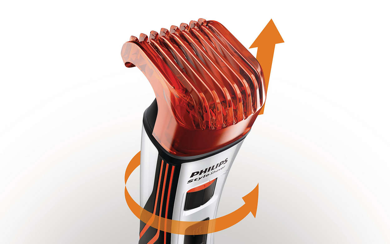 Philips Norelco StyleShaver QS6141/41 men's shaver Foil shaver Trimmer Orange, Silver – image 3