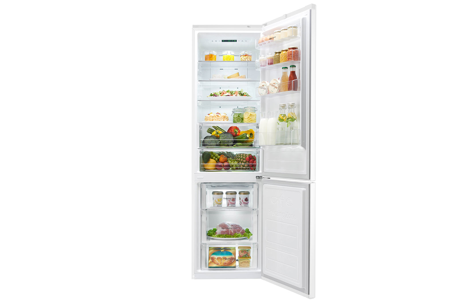 LG GBB60SWPFS fridge-freezer Freestanding – image 2