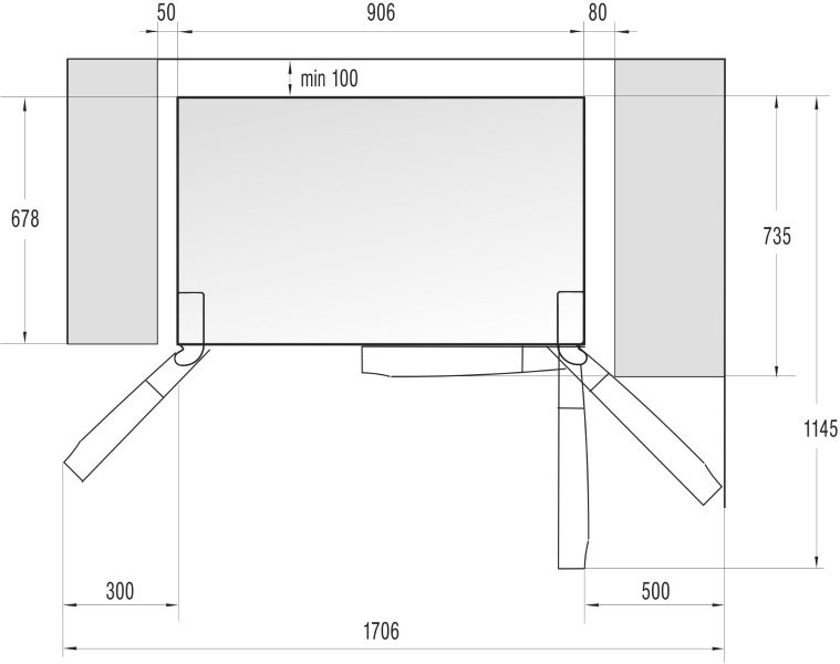 Gorenje NRS9181CX side-by-side refrigerator Freestanding – image 3