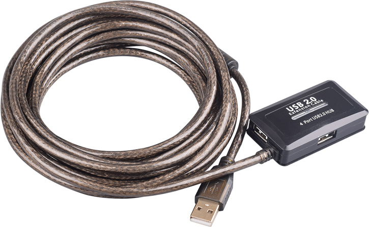 Microconnect USB2.0AAF10A4HUBS interface hub USB 2.0 Black