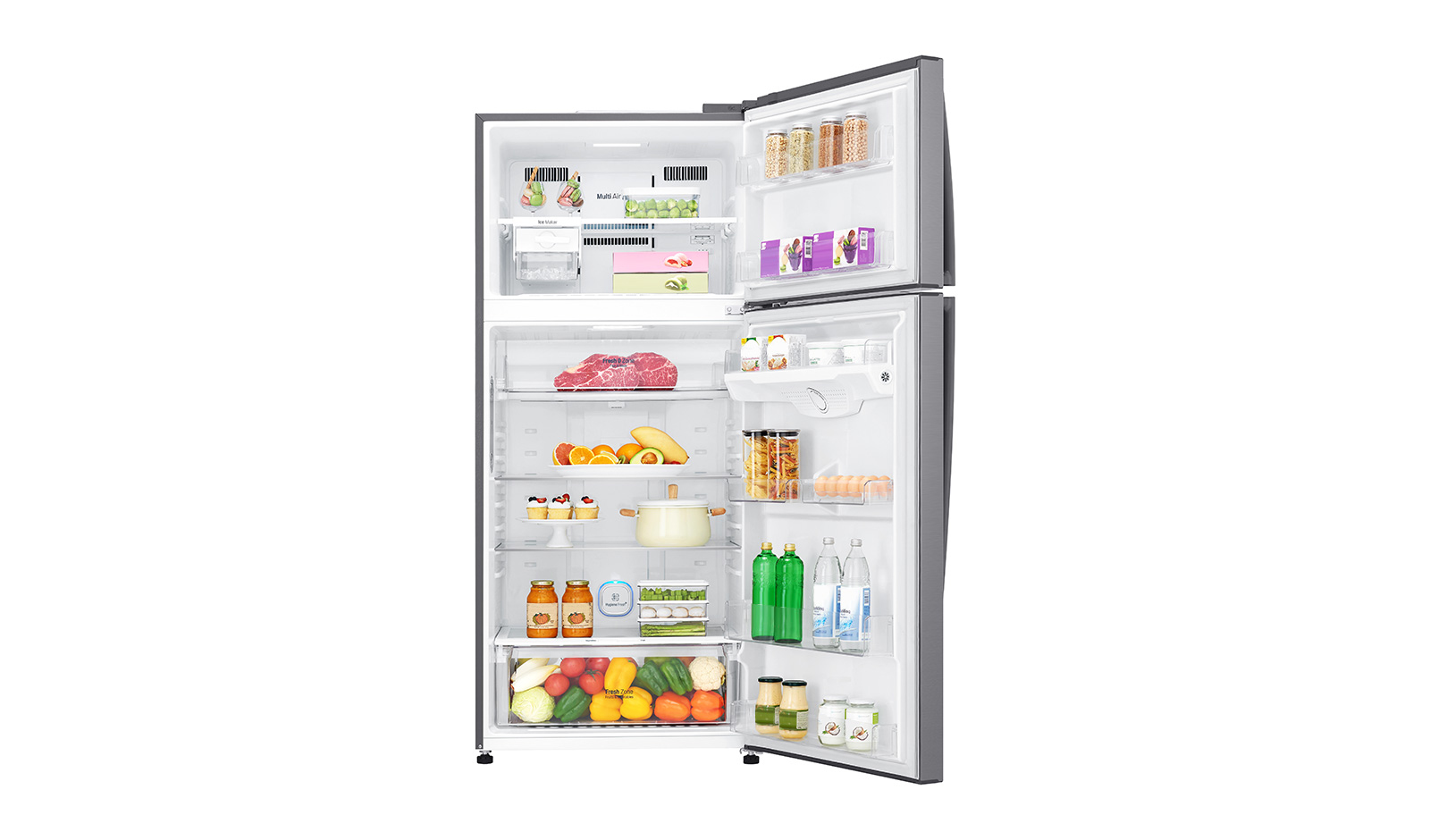 LG GR-H762HLHU fridge-freezer Freestanding Silver – image 5