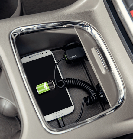 Leitz 63330095 mobile device charger Smartphone, Tablet Black Cigar lighter Auto – image 2