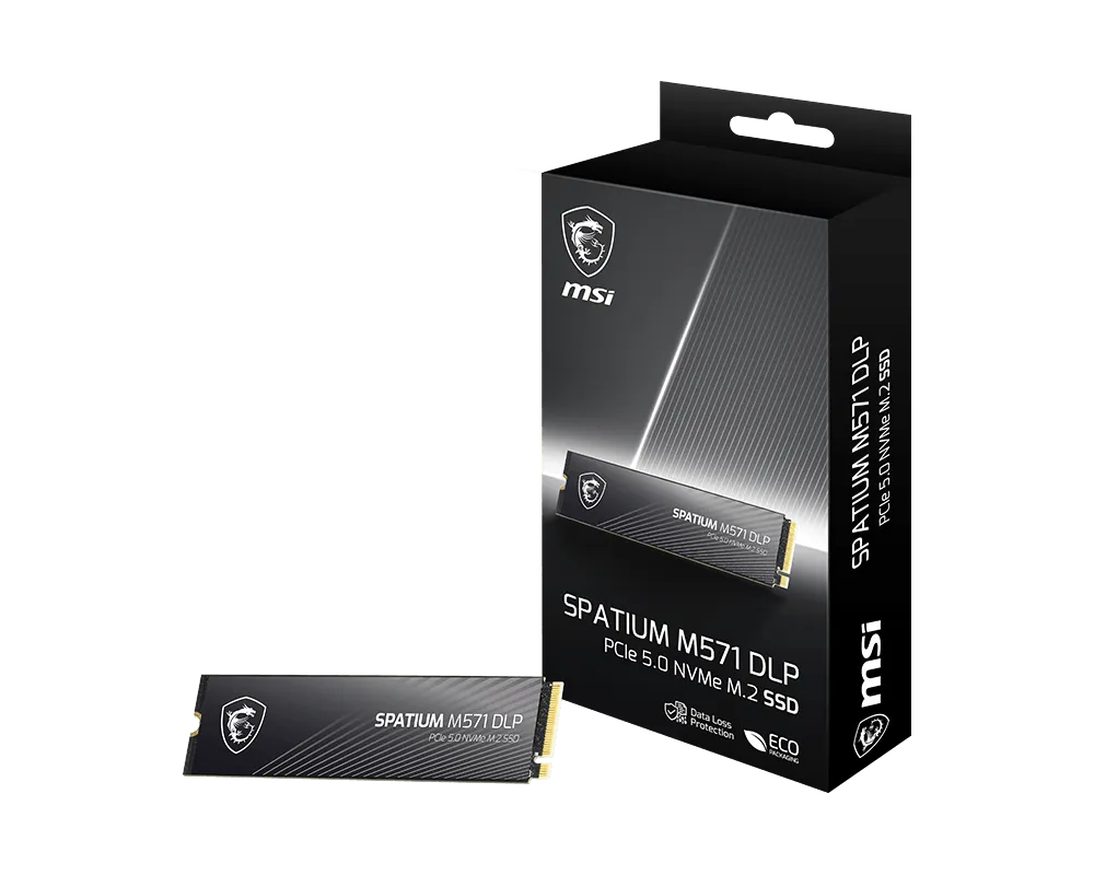 SSD  2TB MSI Spatium M571 (M.2 2280) PCIe Gen5 x4 NVMe Solid State Drives