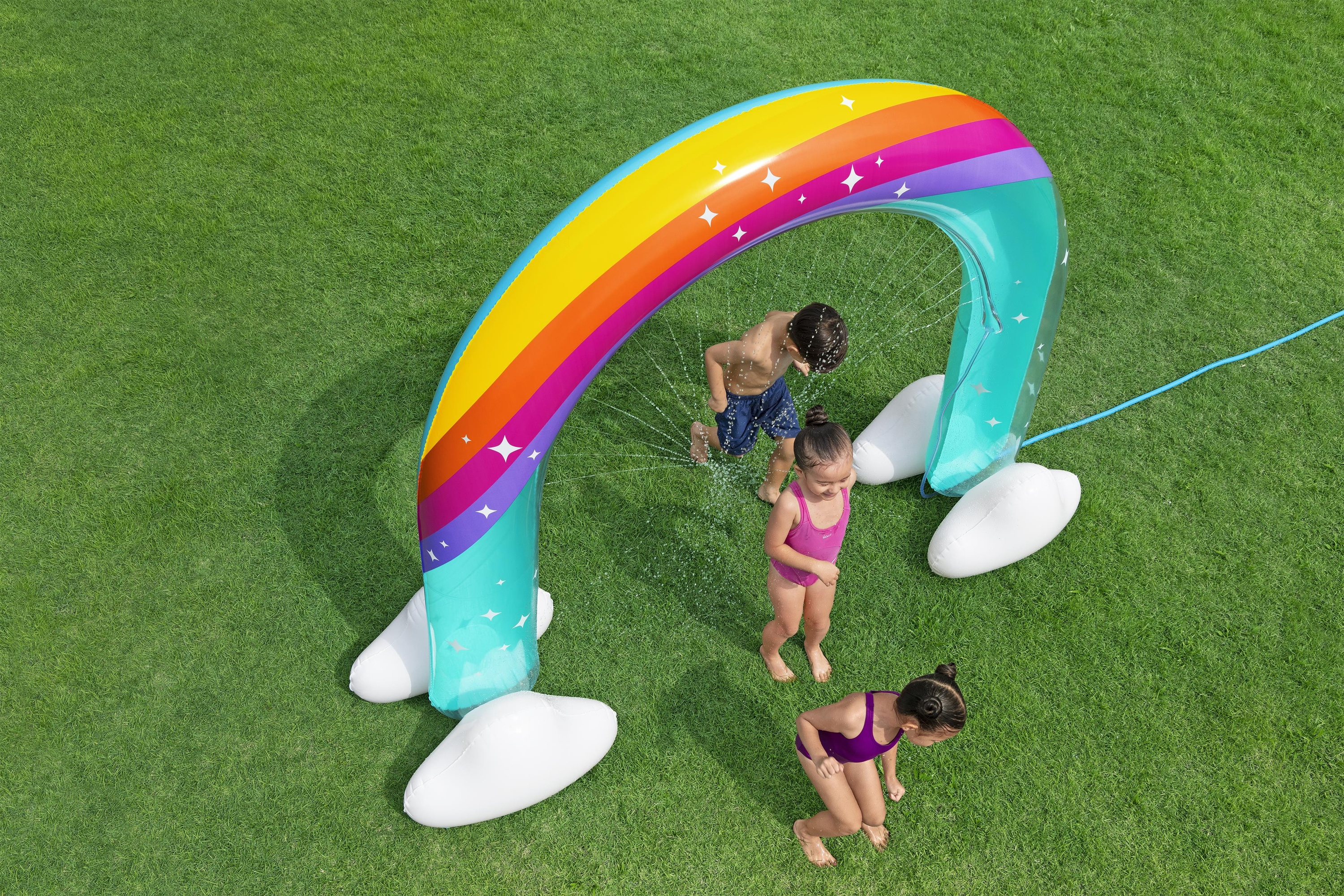 Resim Bestway Jumbo Rainbow Dreams Şişme Fıskiye 2,21 m x 71 cm x 1,93 m