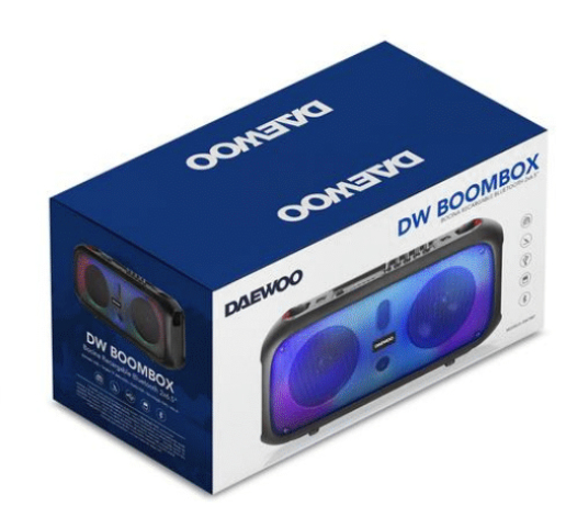 Daewoo DW-1987 portable/party speaker 2.1 portable speaker system Black – image 2