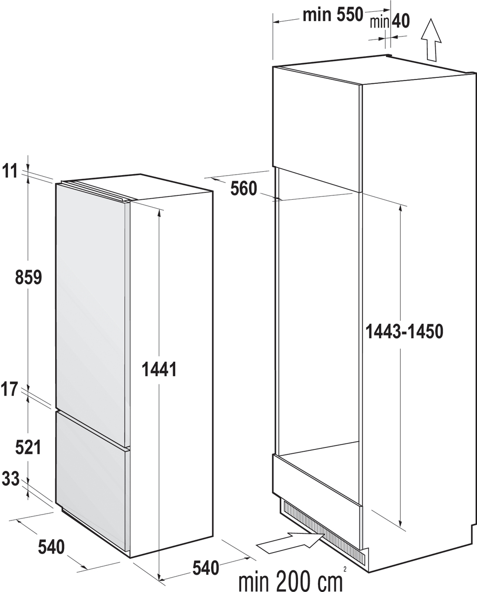 Gorenje RKI415EP1 — vue 1 sur 2
