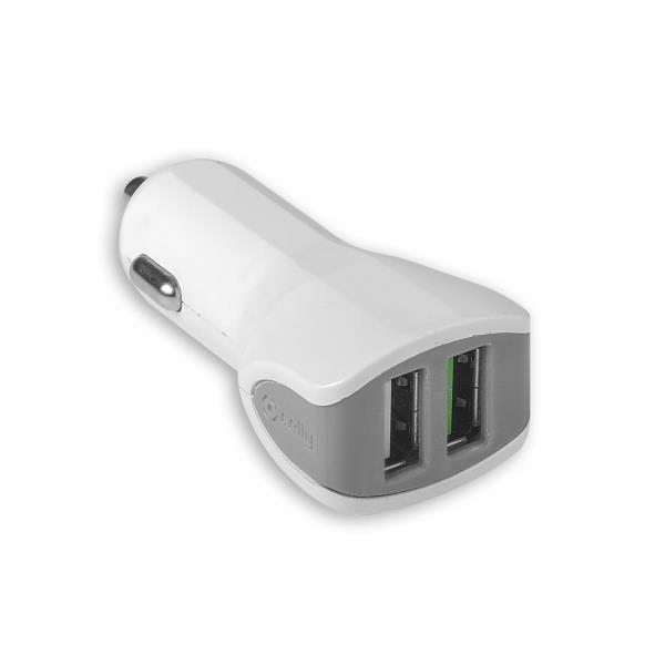 Celly CC2USBTURBOWH mobile device charger Smartphone, Tablet White Cigar lighter Auto