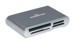 Manhattan 175432 card reader USB 2.0 Silver – image 1