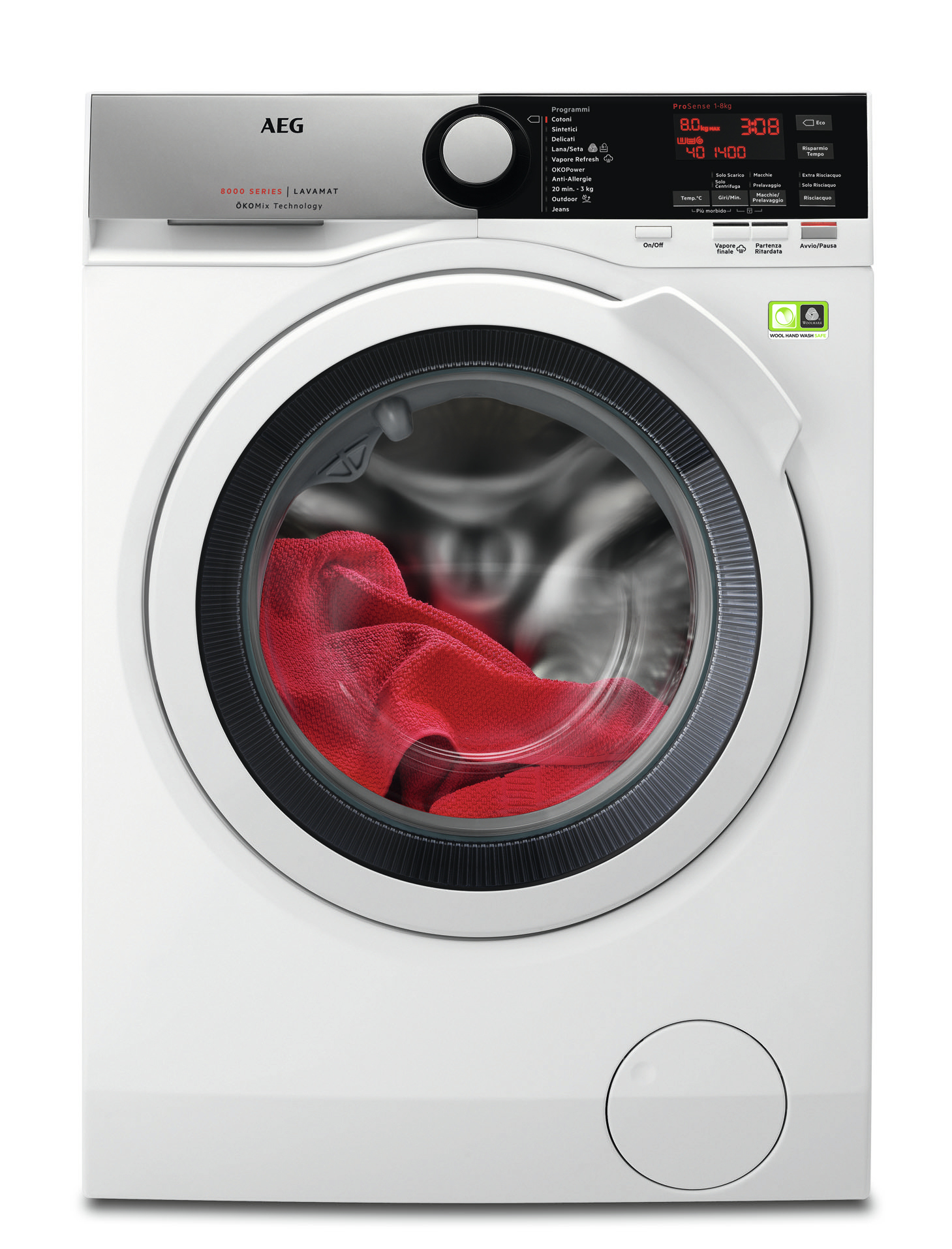 AEG L8FEE845X washing machine Front-load – image 1