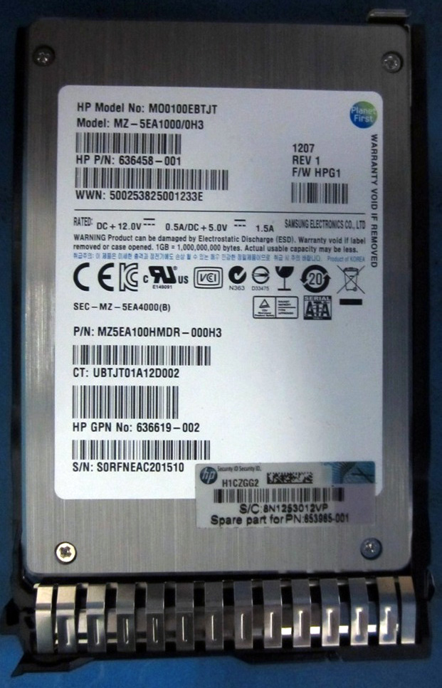 HP 653965-001 internal solid state drive