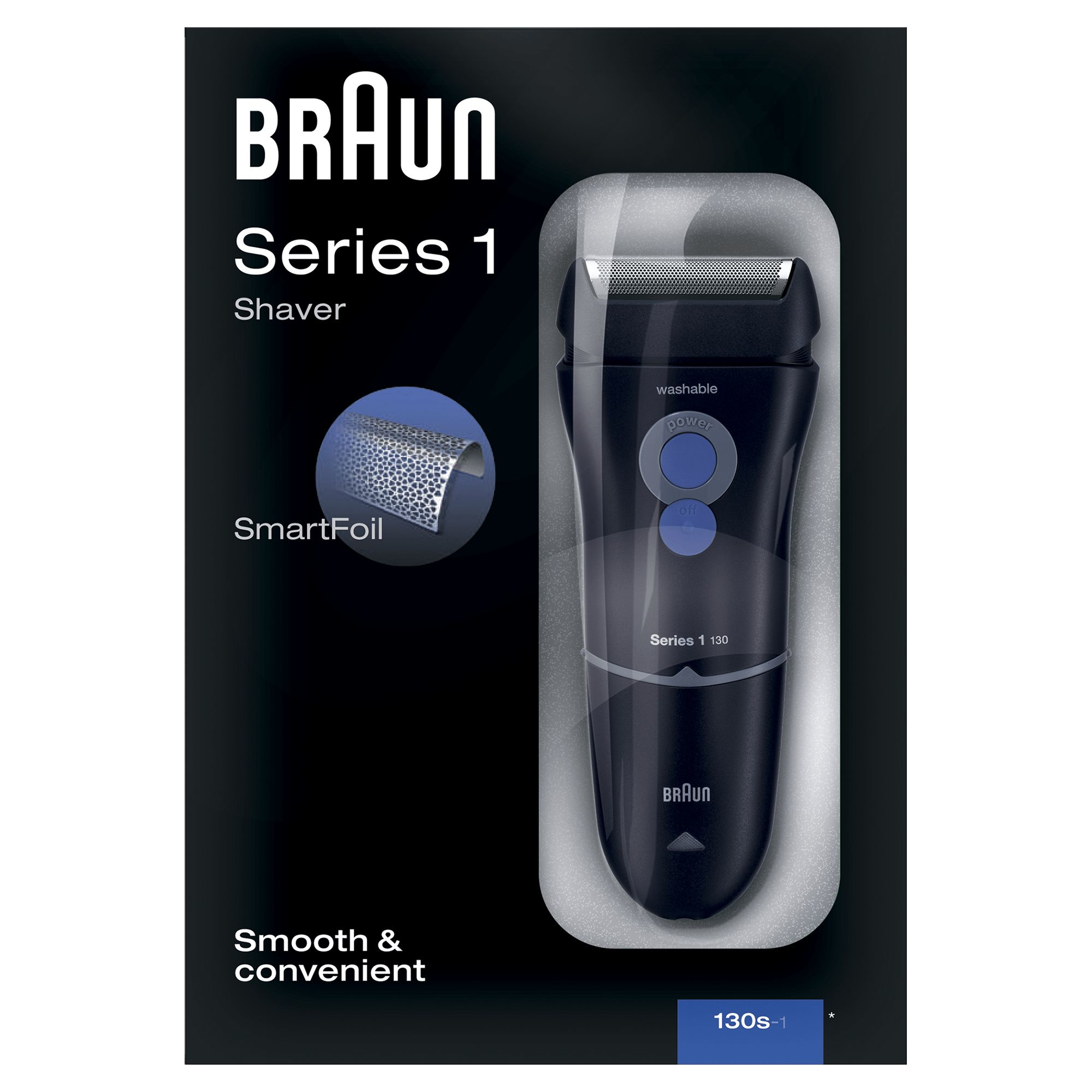 Braun Series 1 81282037 men's shaver Foil shaver Trimmer Blue, Red – image 1