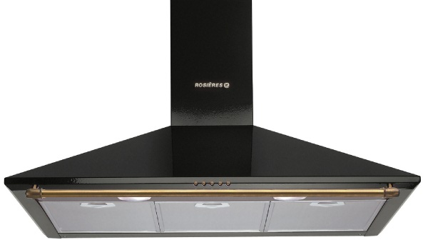 Rosieres RDR91/1AV cooker hood Wall-mounted Black 440 m³/h