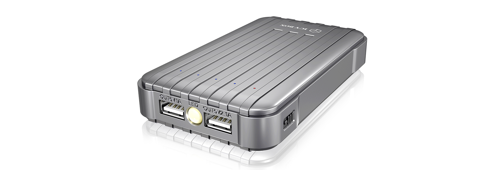 ICY BOX IB-PBb13000 13000 mAh Anthracite – image 2