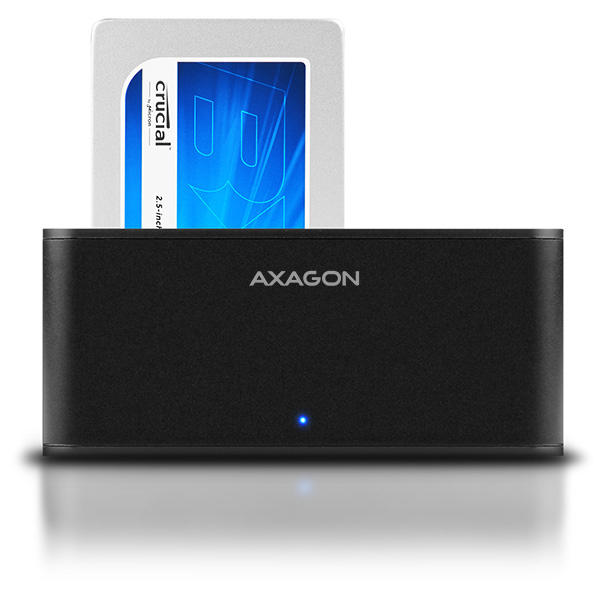 Axagon ADSA-SMB storage drive docking station USB 3.2 Gen 1 (3.1 Gen 1) Type micro-B Black – image 1