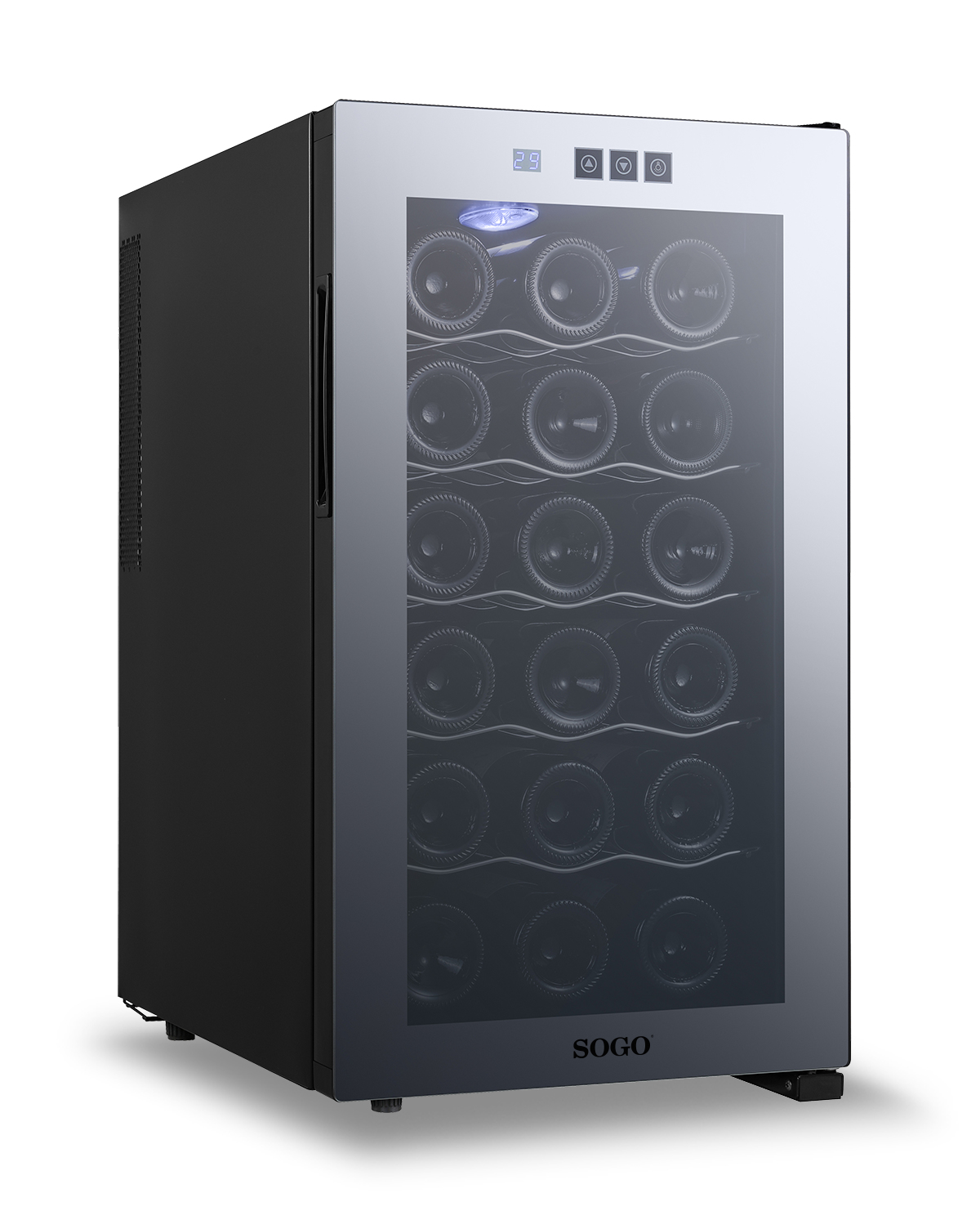 Sogo NEV-SS-21910 wine cooler Freestanding Stainless steel 18 bottle(s) – image 1