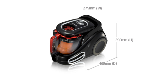 Samsung SC8650 2.5 L Cylinder vacuum Dry 1800 W Bagless – image 2