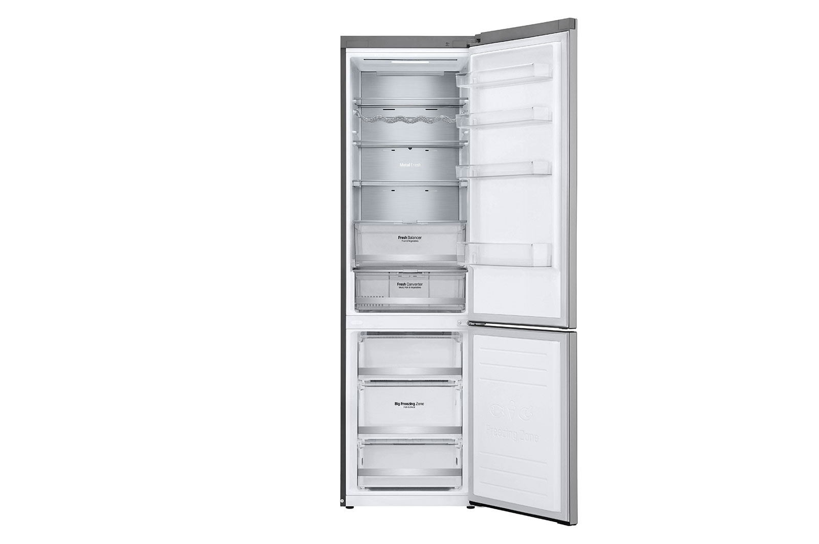 LG GBB72SAUCN fridge-freezer Freestanding – image 3
