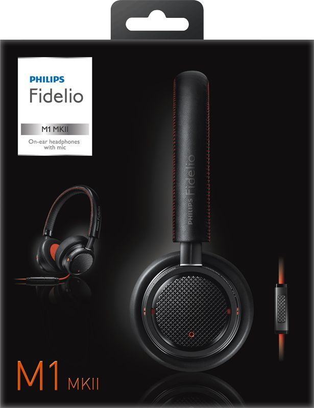 Philips Fidelio Fidelio M1MKIIBO/27 headphones/headset Wired Head-band Black, Orange – image 2