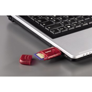 Hama 114729 card reader USB 2.0 Red – image 3