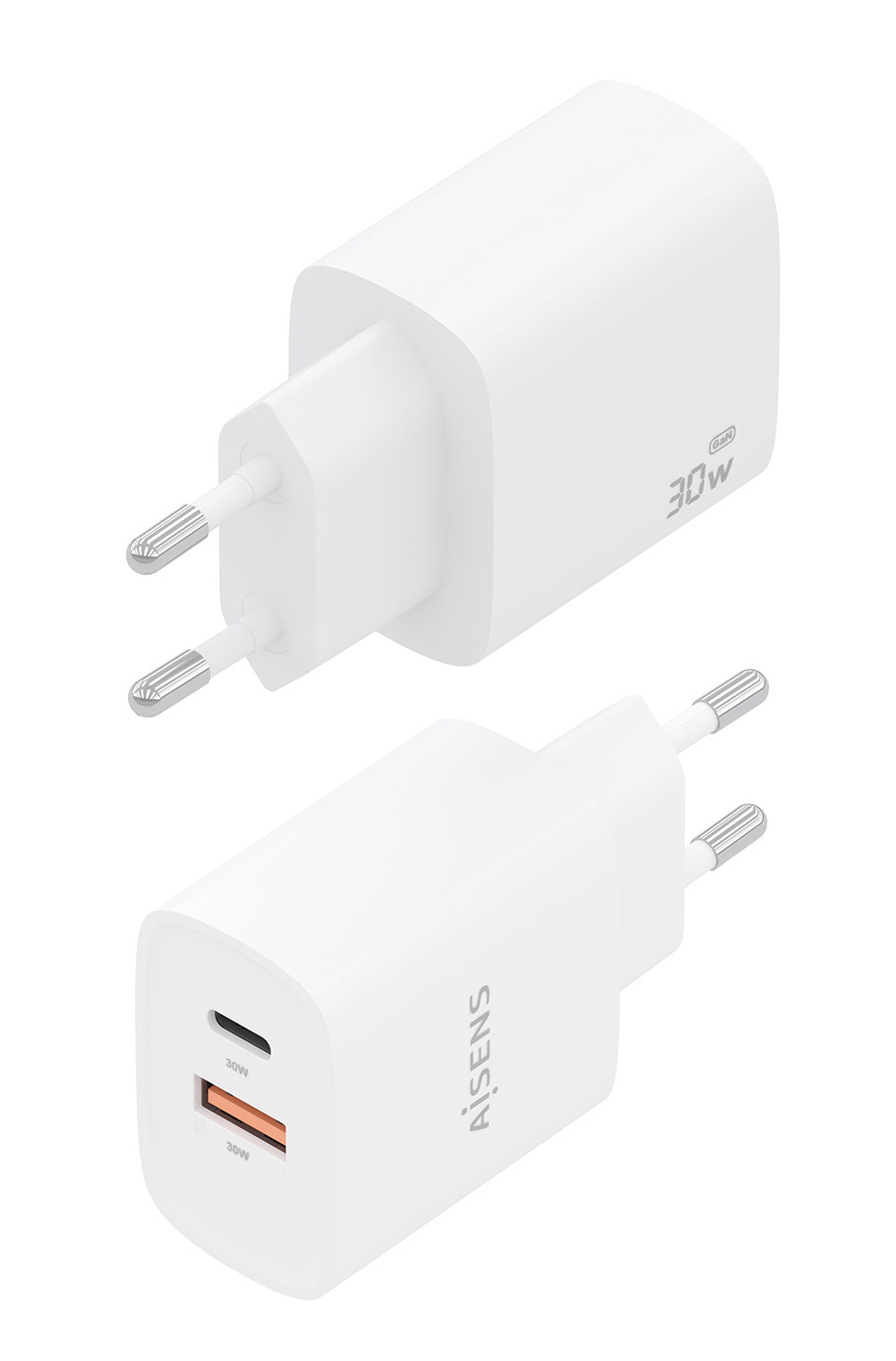 AISENS A110-0952 mobile device charger Universal White AC Fast charging Indoor – image 3