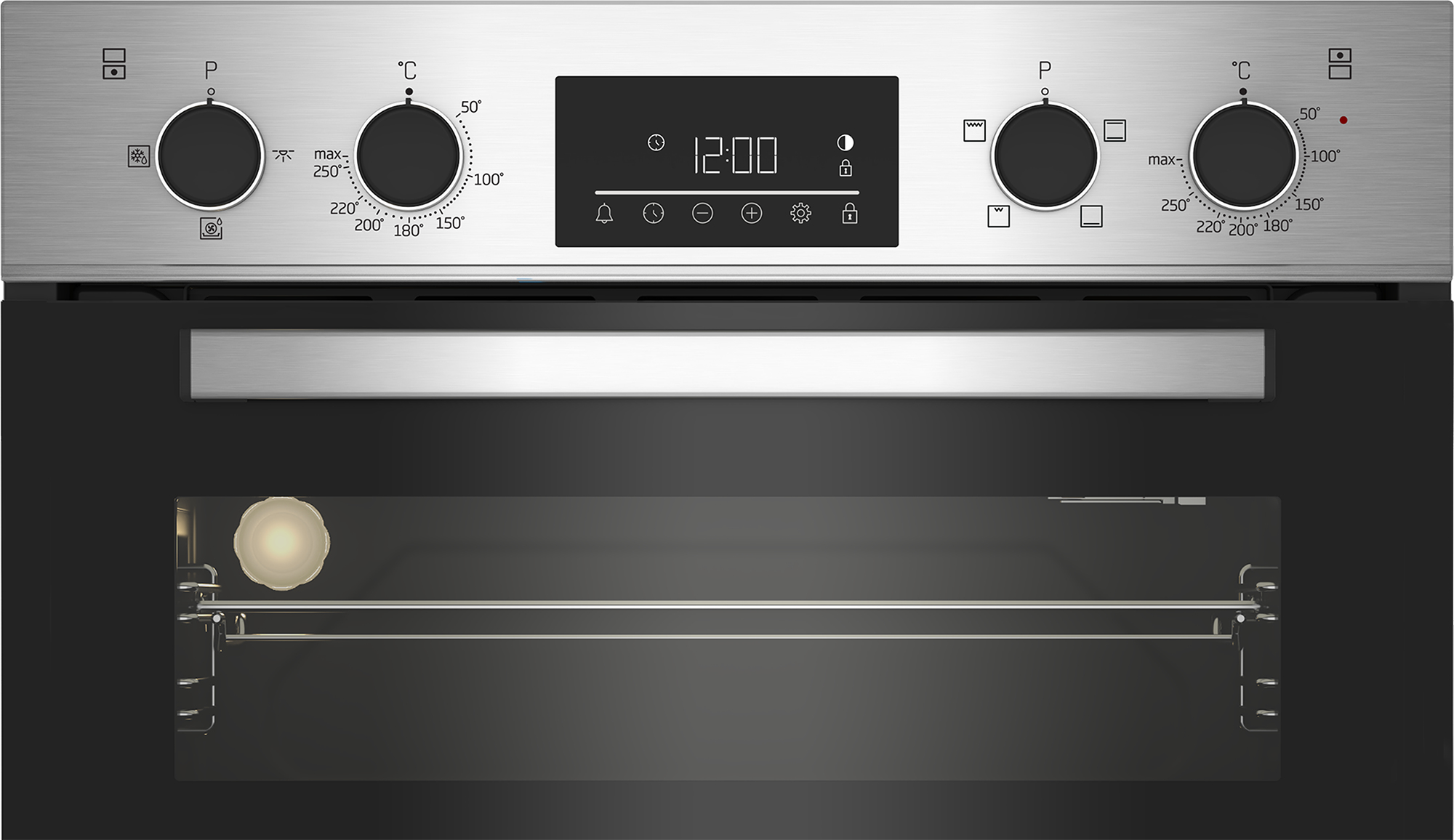 Beko BBDQF22300X 90cm Built-In Double Fan Oven with Touch Control LED Timer – image 3