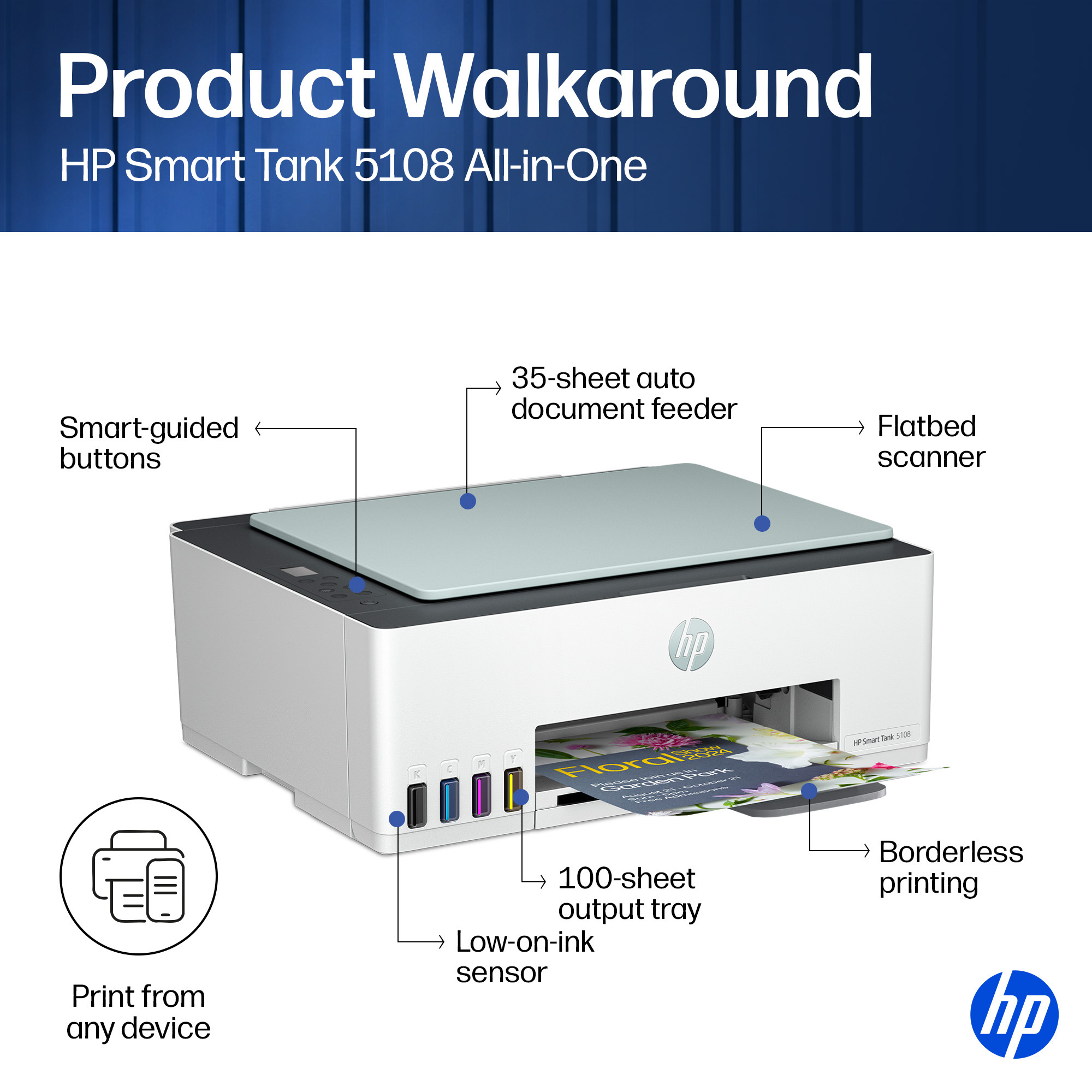 HP Smart Tank 5108 AiO Printer – image 9