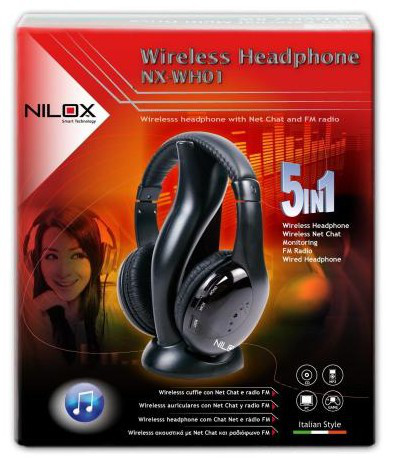 Nilox NX-HW01 Headphones Wireless Black – image 2