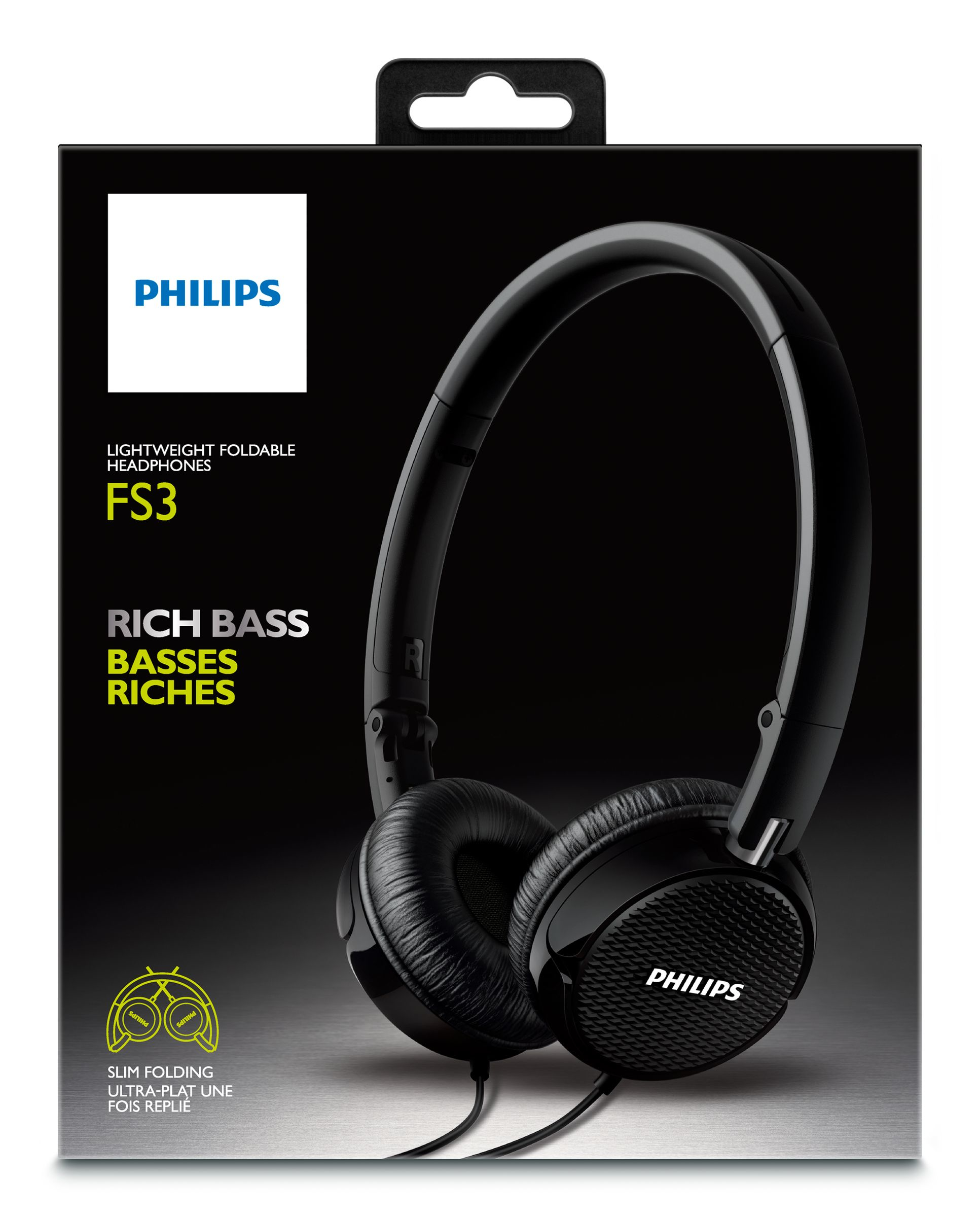 Philips FOS2BK/97 headphones/headset Wired Head-band Black – image 2