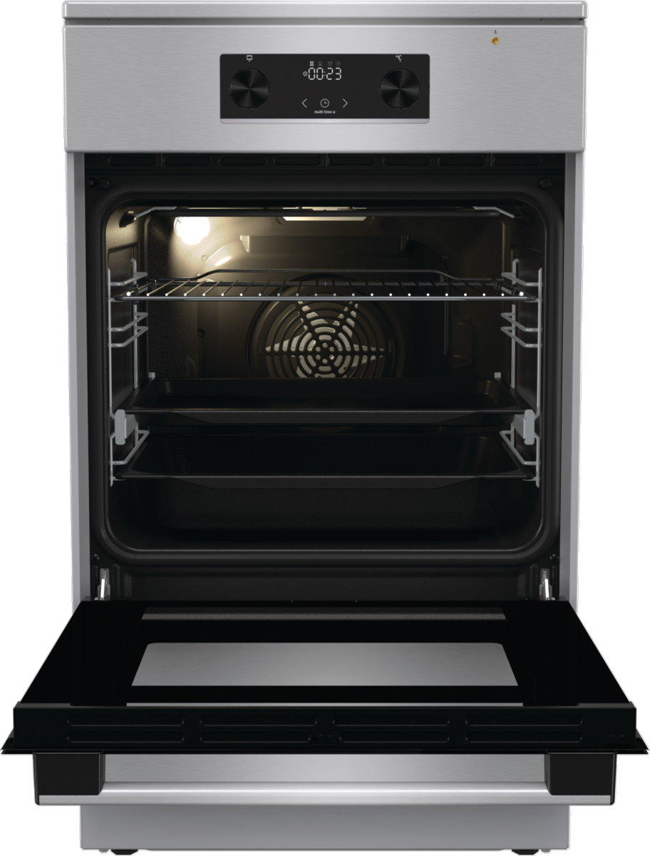 Gorenje 740742 cooker Freestanding cooker Electric Zone induction hob Stainless steel – image 4
