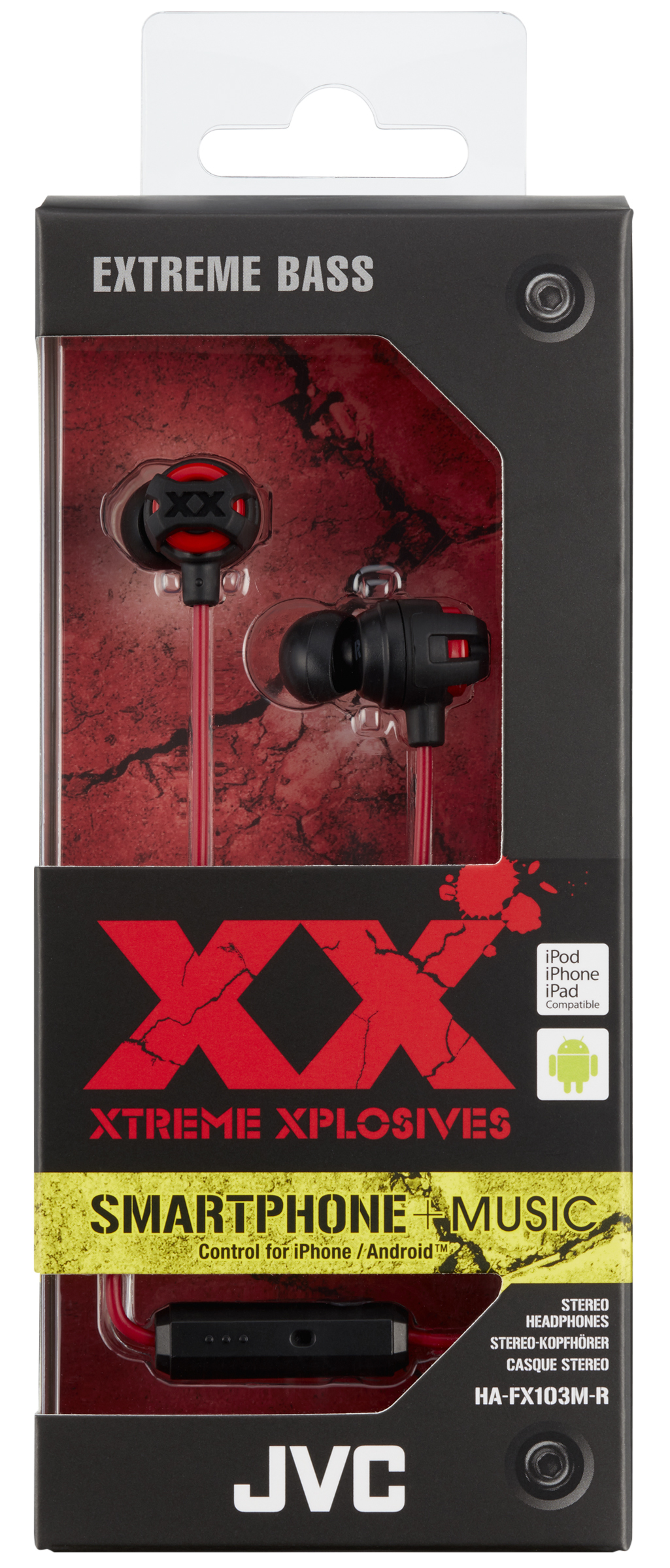 JVC HA-FX103M-R-E XTREME XPLOSIVES series headphones – image 2