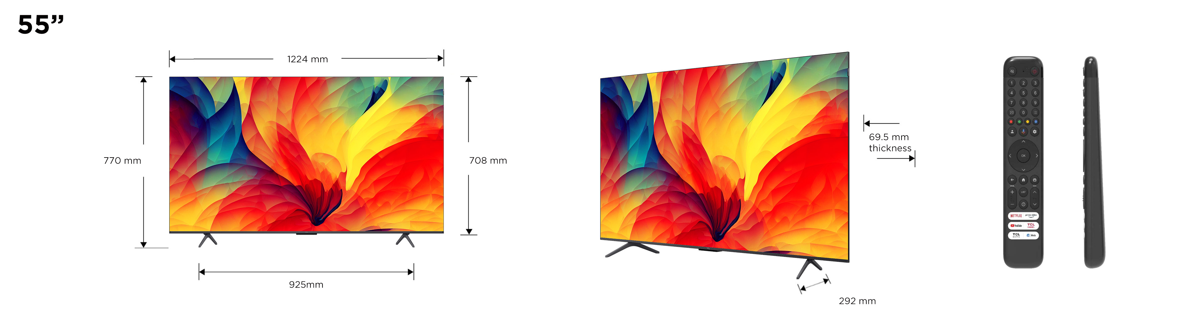 TCL 55QLED780 TV QLED 55 (139 cm) 4K UHD Smart TV Dolby Vision et HDR10 — photo 4