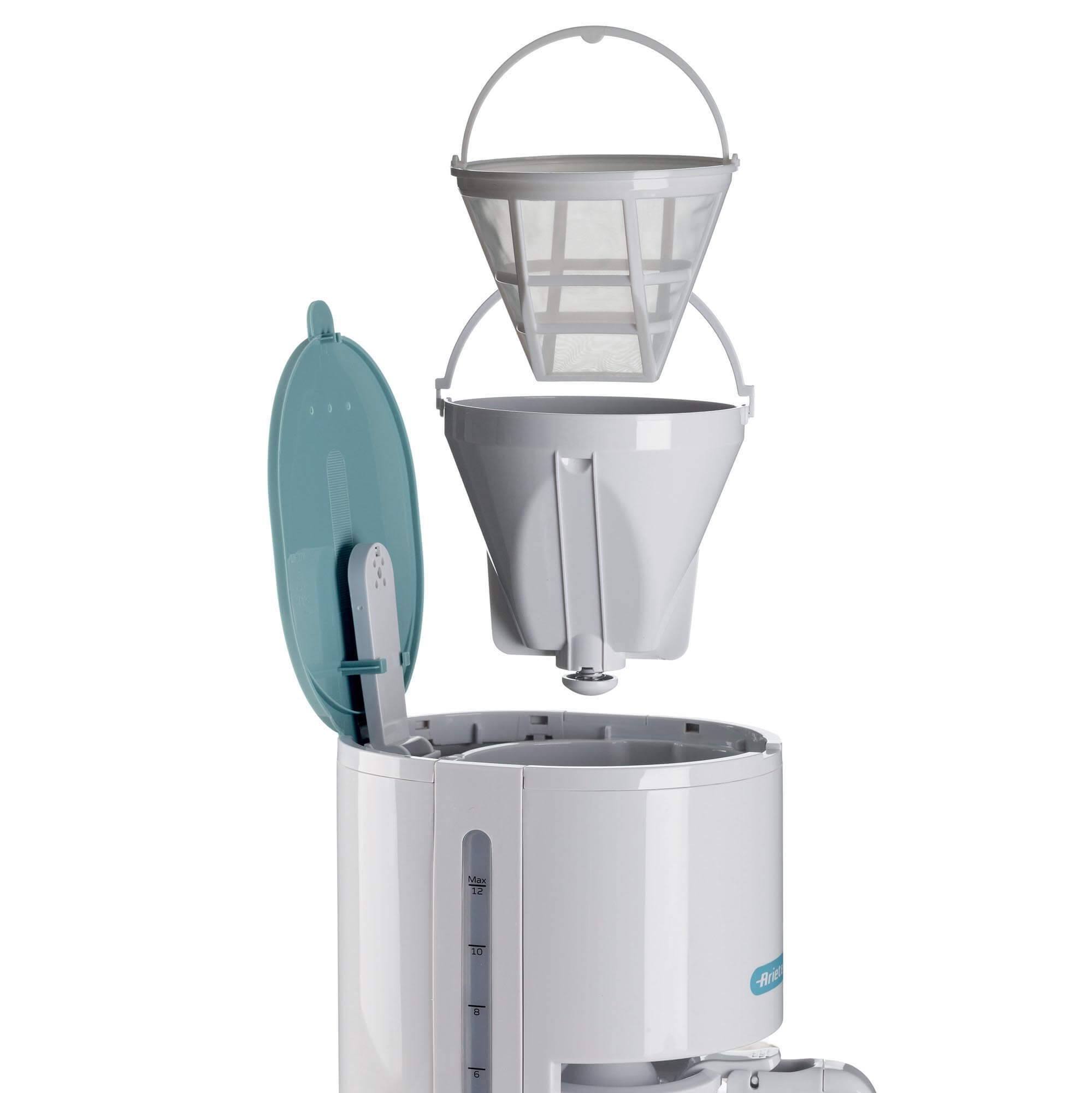 Ariete 1394 Drip Coffee Machine, American coffee machine, Capacity 12 cups, Water level window, Power light indicator, Washable filter and portafilter, Anti-dri – image 3