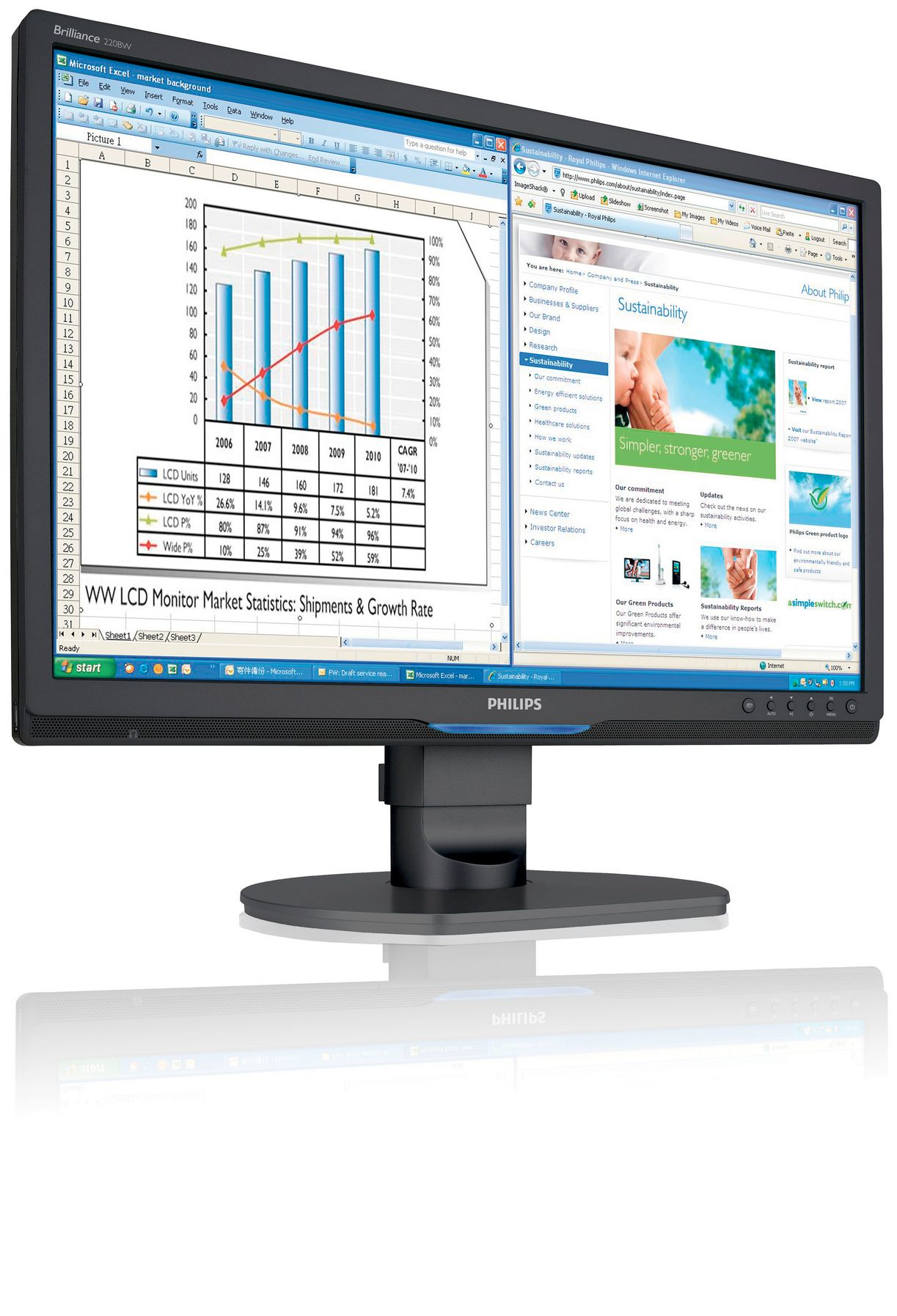 Philips Brilliance 220BW9CB/69 computer monitor