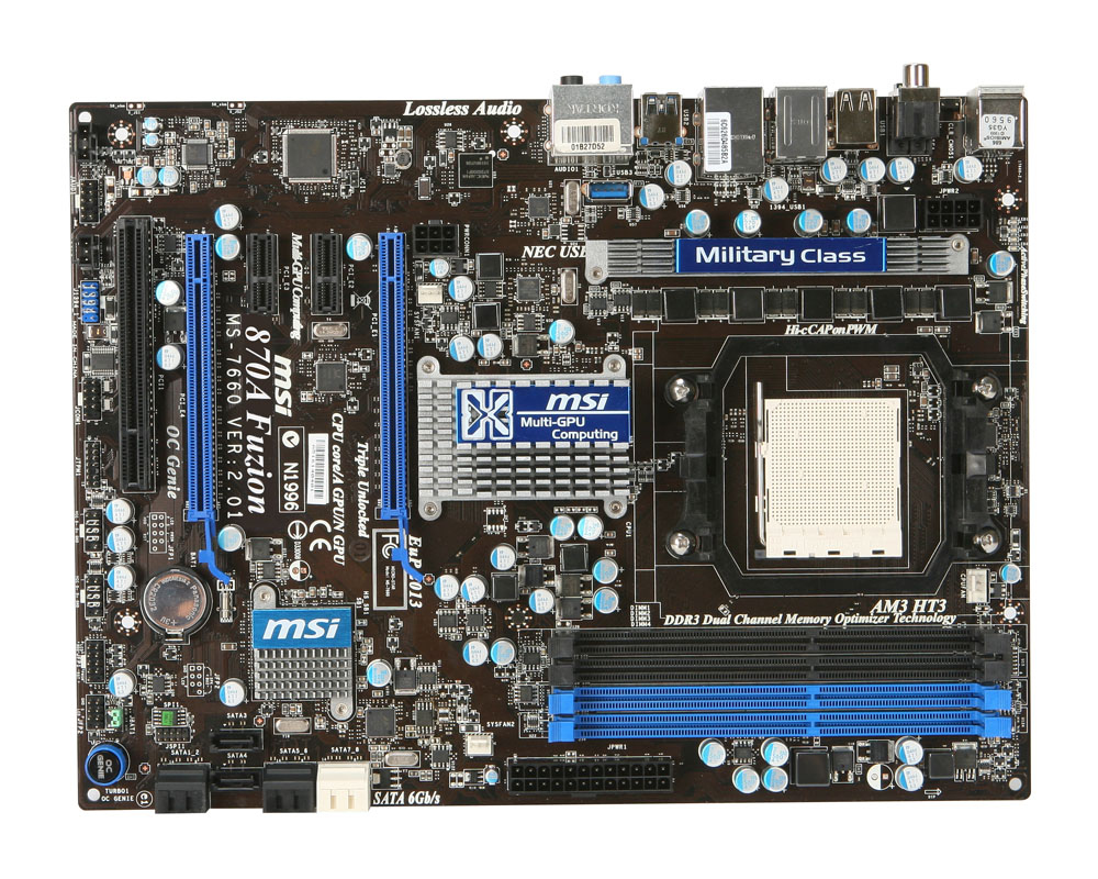 MSI 7660-020R motherboard AMD 770 Socket AM3 ATX