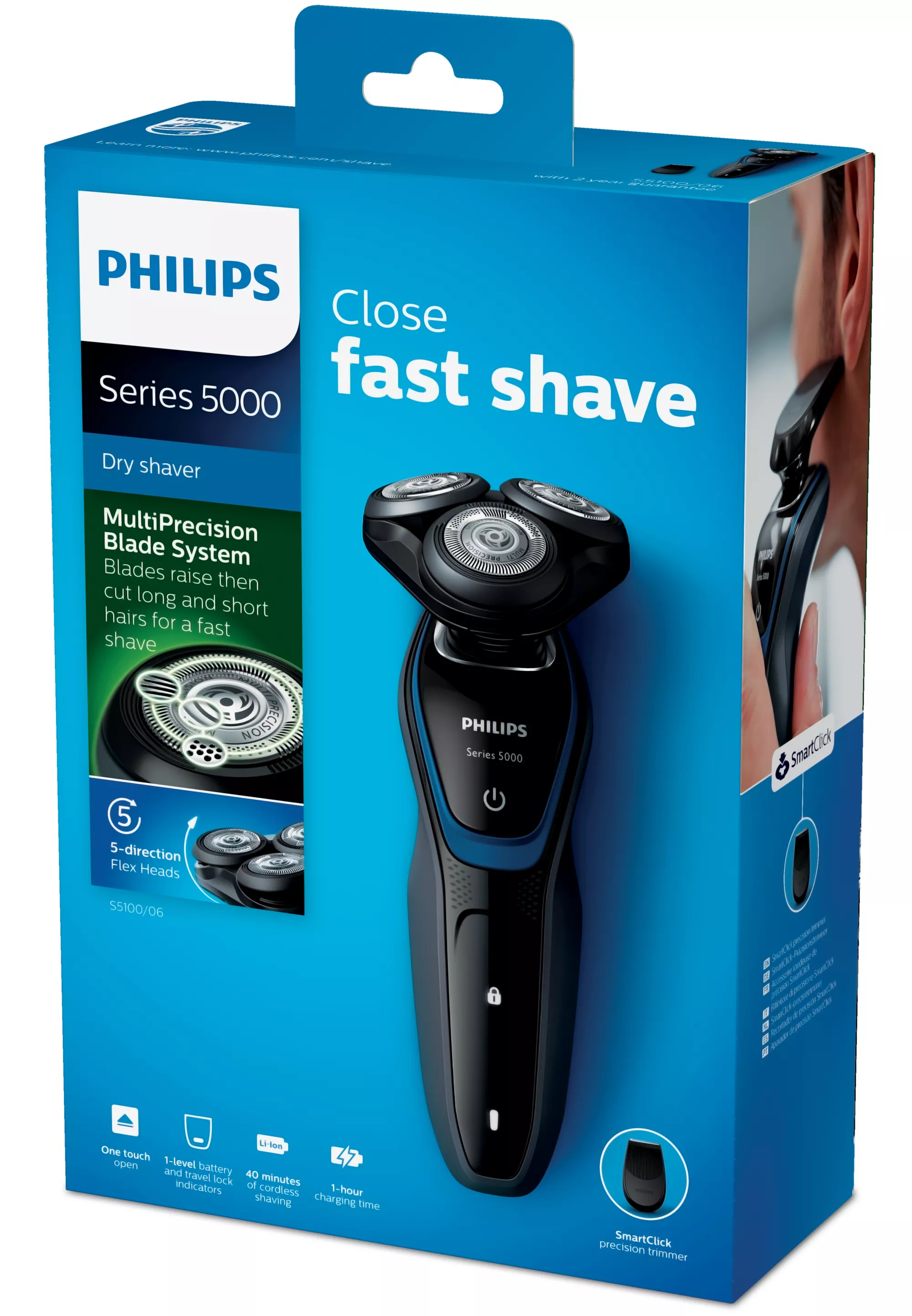 Philips SHAVER Series 5000 dry electric shaver S5100/06 – image 2