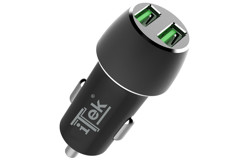 itek ITSCC2U36 mobile device charger Universal Black Cigar lighter Fast charging Auto – image 1