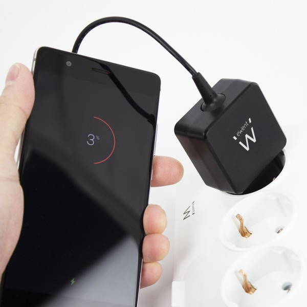 Ewent EW1305 mobile device charger Universal Black AC Indoor – image 2