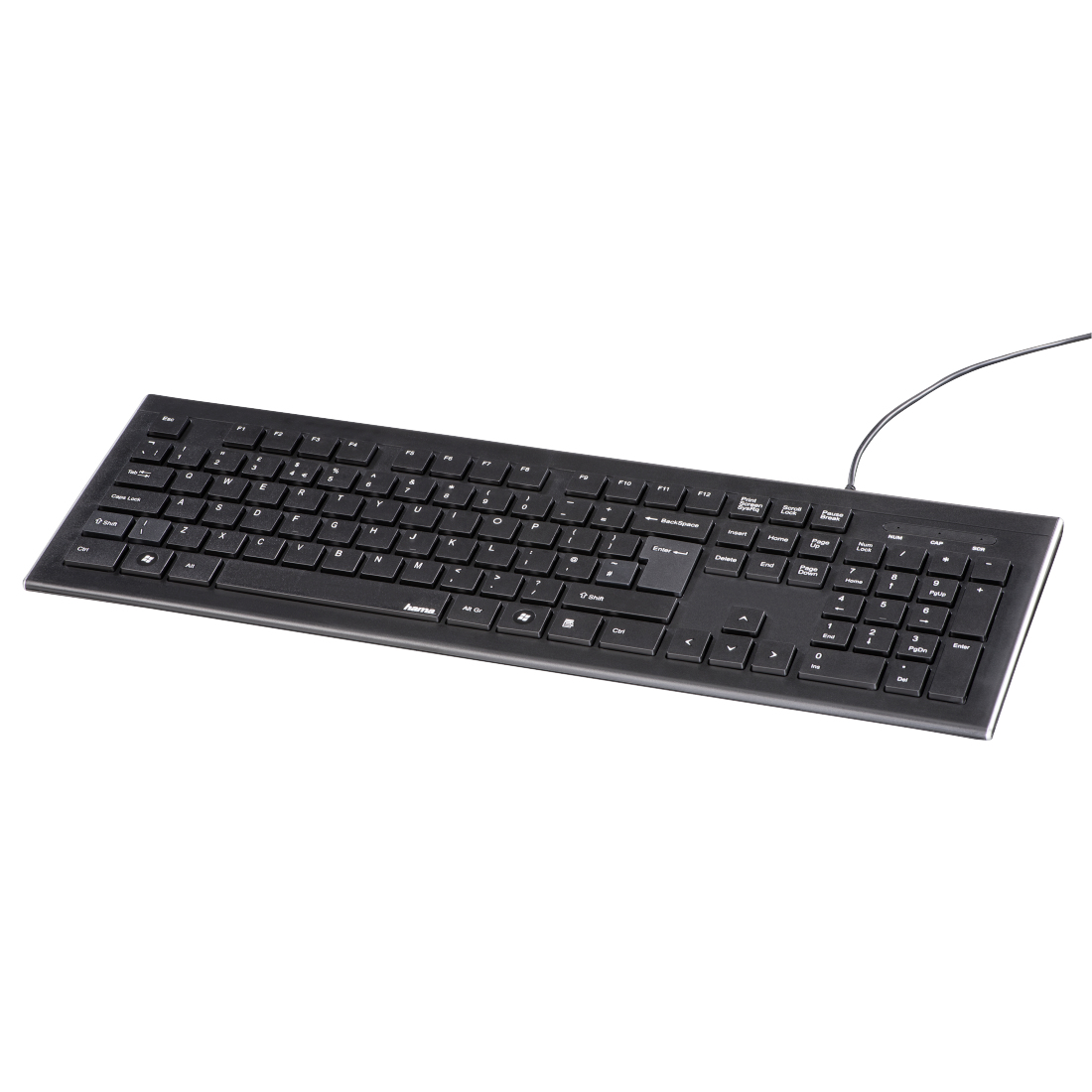 Hama 73134958 keyboard Mouse included Universal USB UK English Black