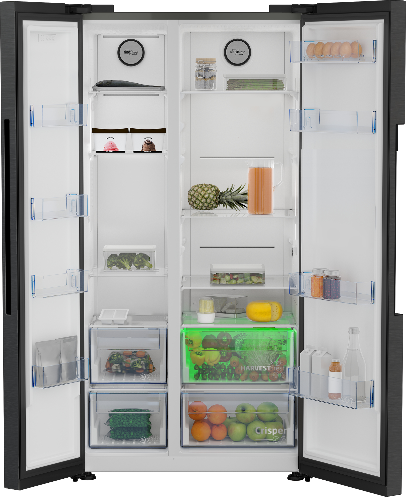 Beko ASL1442VPZ Freestanding American Style Fridge Freezer with NeoFrostTM – image 3