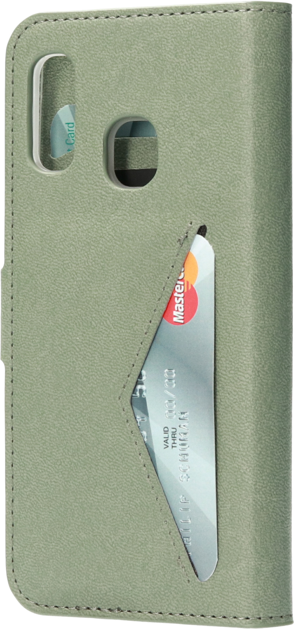 Mobiparts Classic Wallet Case Galaxy A20e Stone Green – image 4