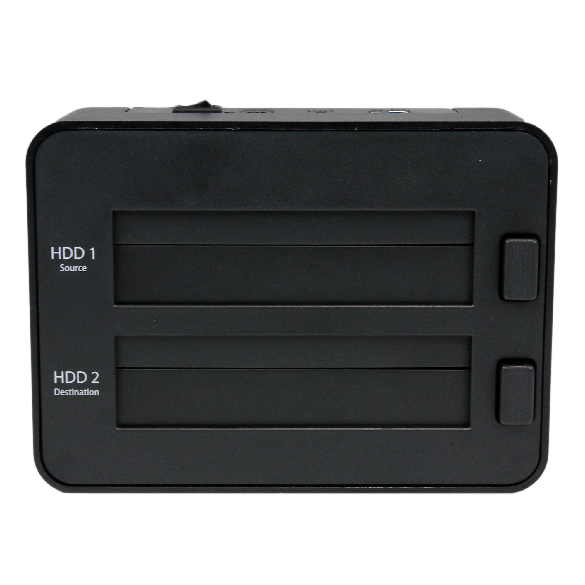 StarTech.com Dual Bay Hard Drive Duplicator and Eraser, Standalone SATA HDD/SSD Cloner/Copier, USB 3.0 to SATA Docking Station, Hard Drive Duplicator and Saniti – image 3