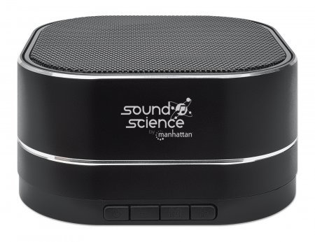 Manhattan Metallic Bluetooth Speaker, Microphone, FM Radio, Decent Sound Output (3W), 6 hour Playback time, Integrated Controls, Range 10m, microSD card reader, – image 3