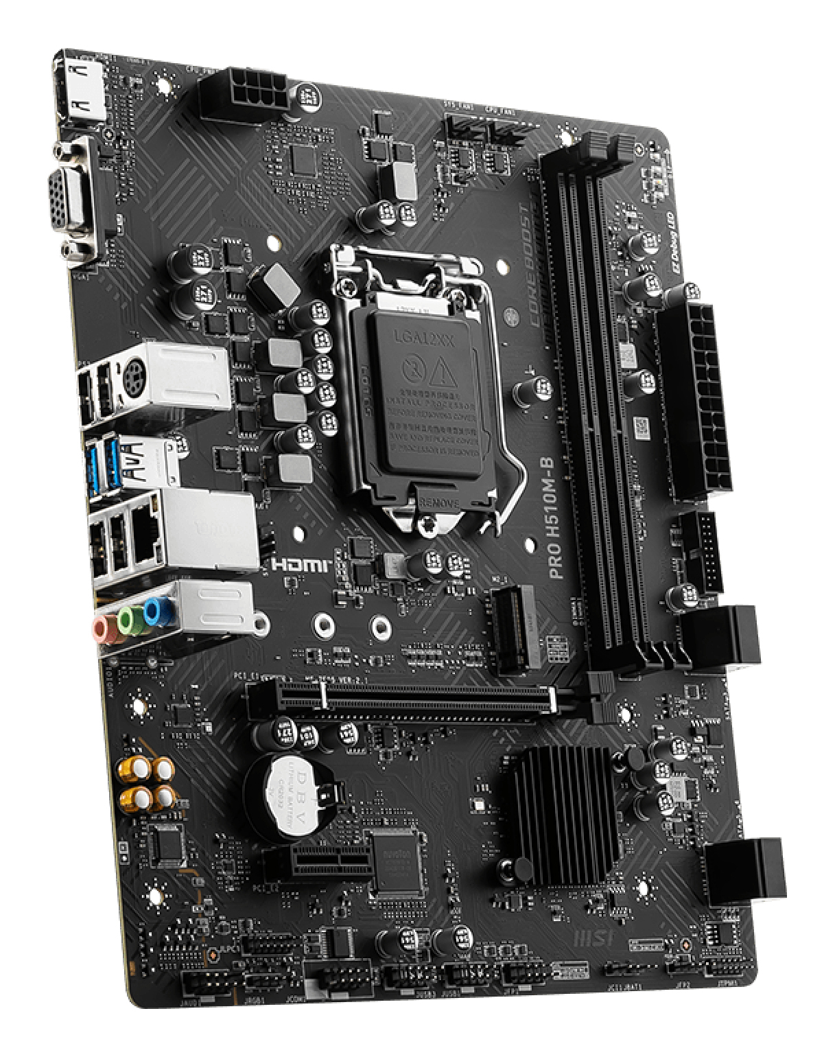 Tarjeta Madre MSI PRO H510M-B - Socket 1200 - 2xDDR4 - 2133/2666/2933/MHz - HDMI - VGA - M.2 - Micro ATX - PRO H510M-B