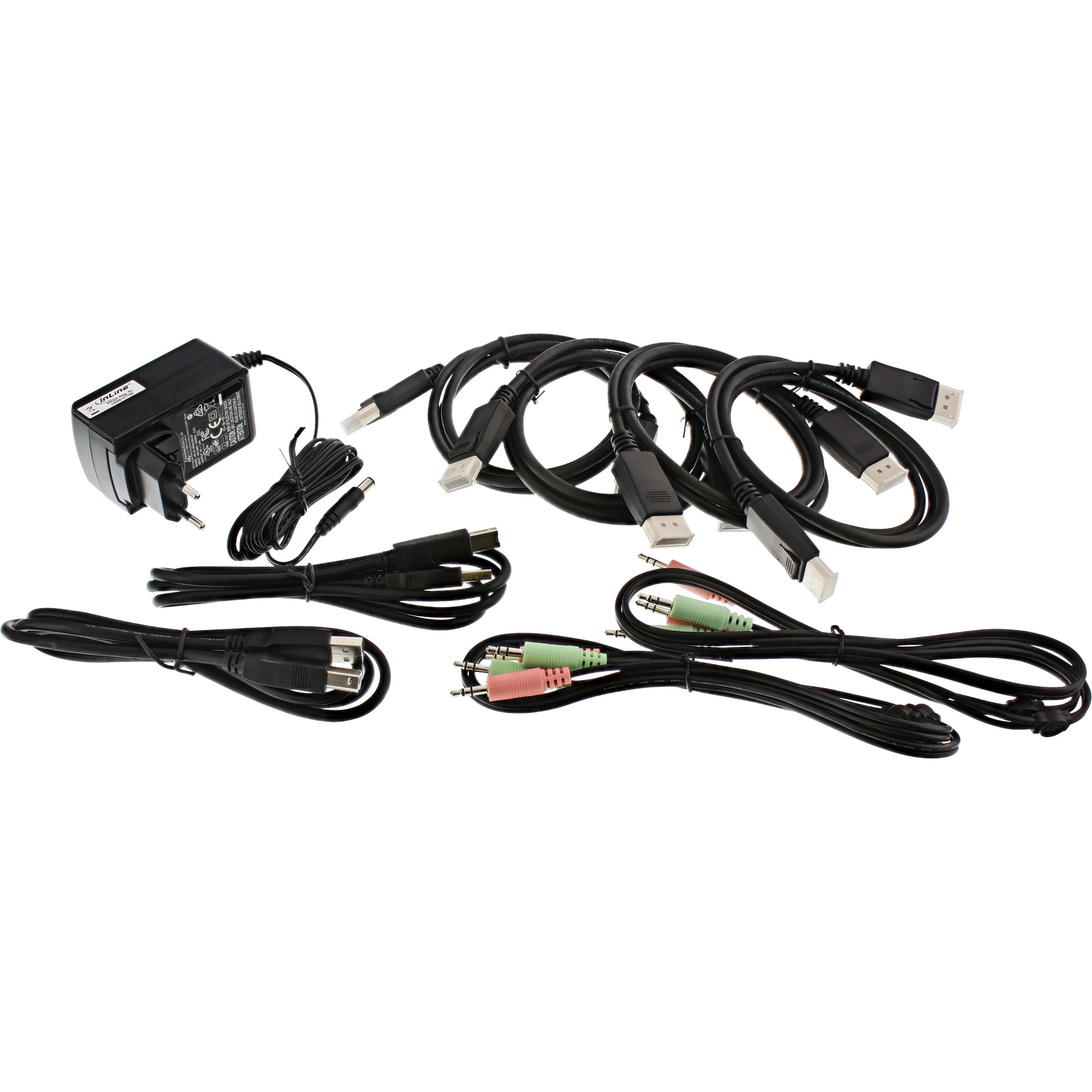 InLine Desktop KVM Switch, 2-port, Dual Monitor DisplayPort 1.2, 4K, USB 2.0 – image 3