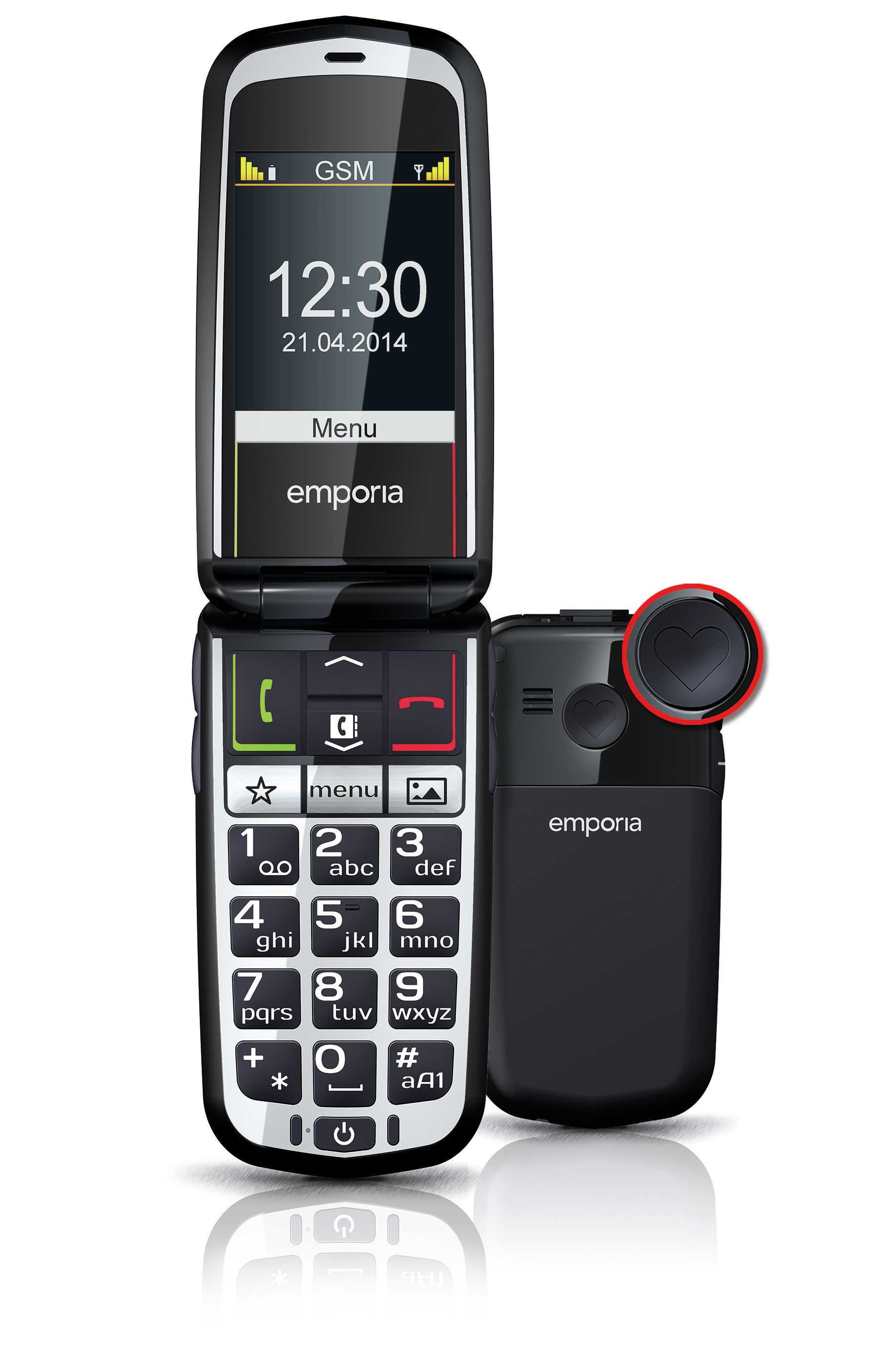 Emporia GLAM 6.1 cm (2.4") 92 g Black Senior phone – image 6