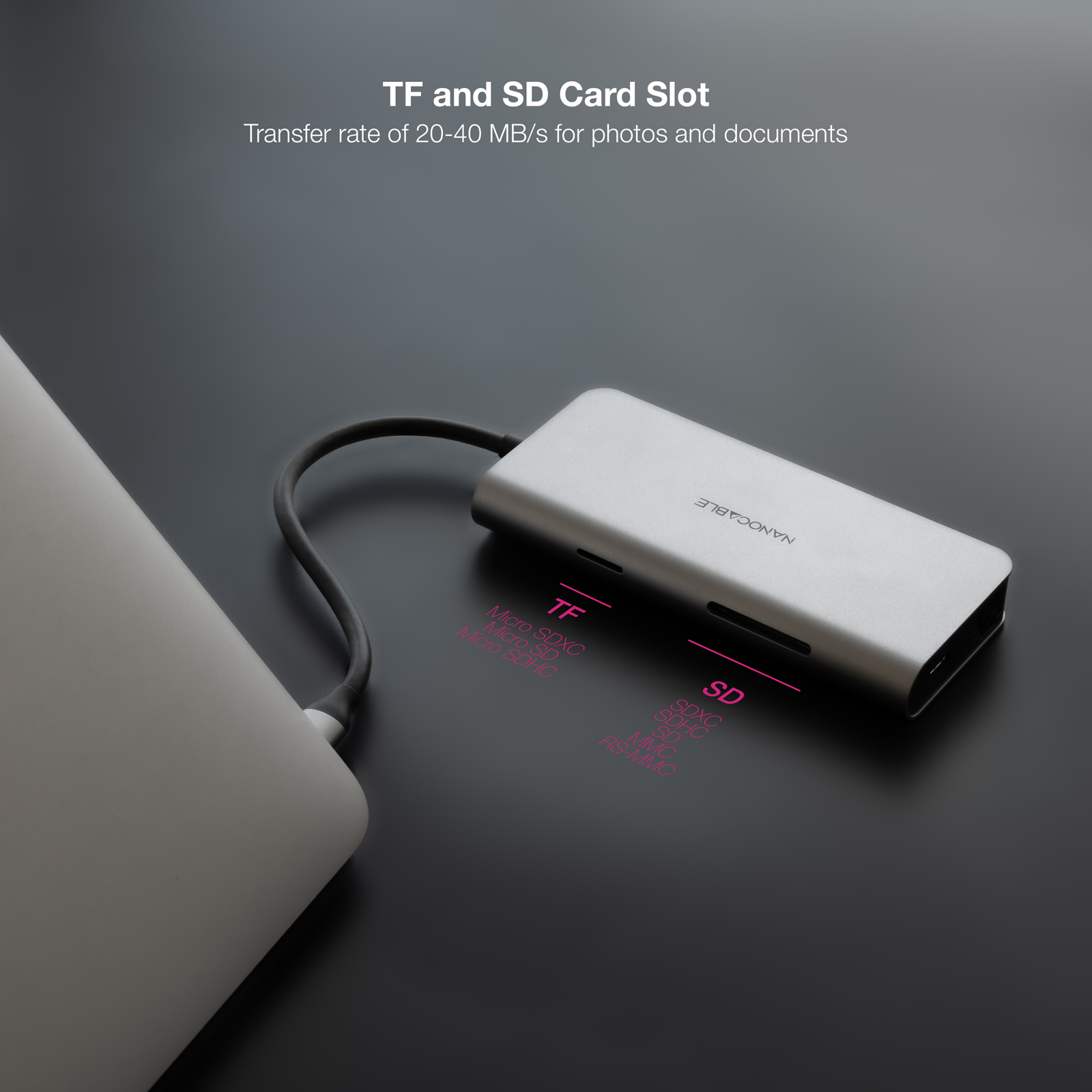 Nanocable 10.16.4609 laptop dock/port replicator Wired USB 3.2 Gen 1 (3.1 Gen 1) Type-C Grey – image 4