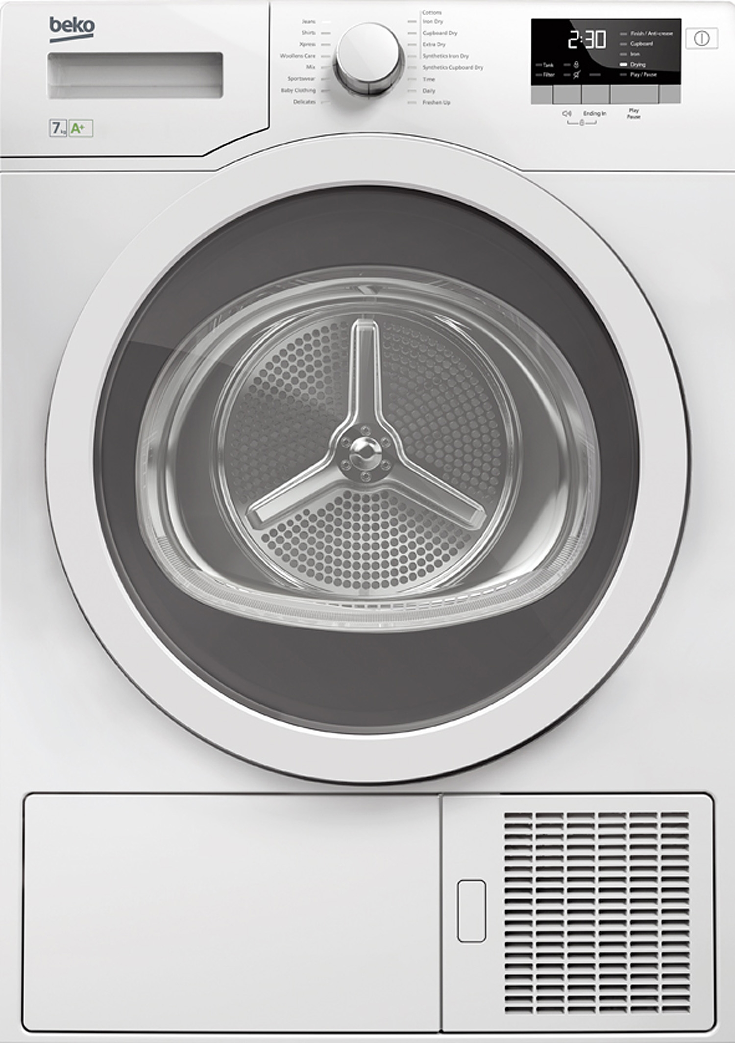 Beko DS7333GX0W tumble dryer Freestanding Front-load